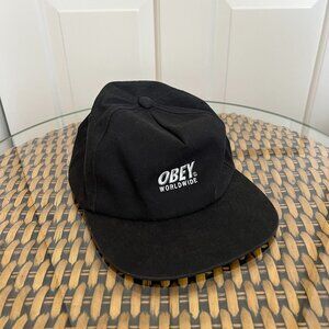 Black Obey Worldwide Hat Cap One Size